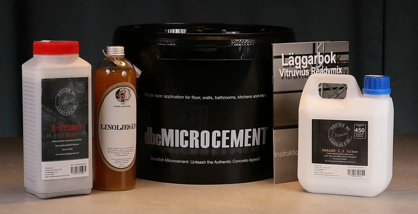 Microcement för golv färdigt paket - Design By Cement Sweden AB