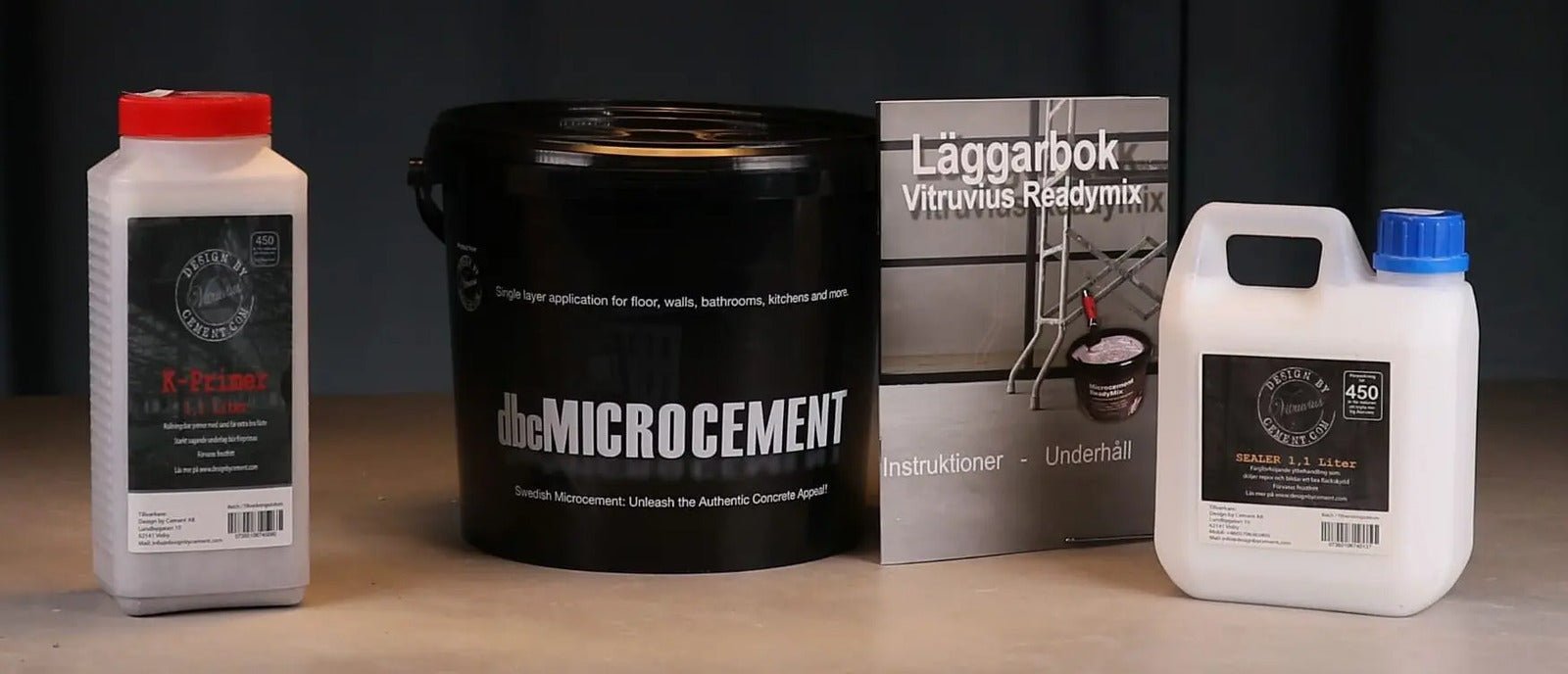 Microcement för vägg komplett paket - Design By Cement Sweden AB